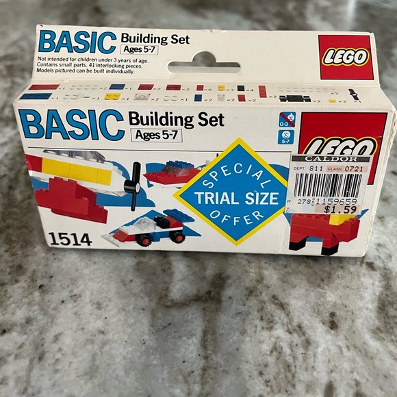 1988 Lego basic building set 1514 new in sealed box undamaged vintage - Picture 3 of 6
